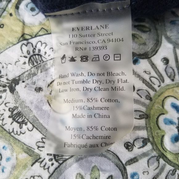 Everlane Navy Sweater Size M - Picture 2 of 5